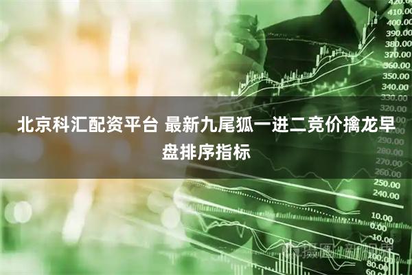 北京科汇配资平台 最新九尾狐一进二竞价擒龙早盘排序指标
